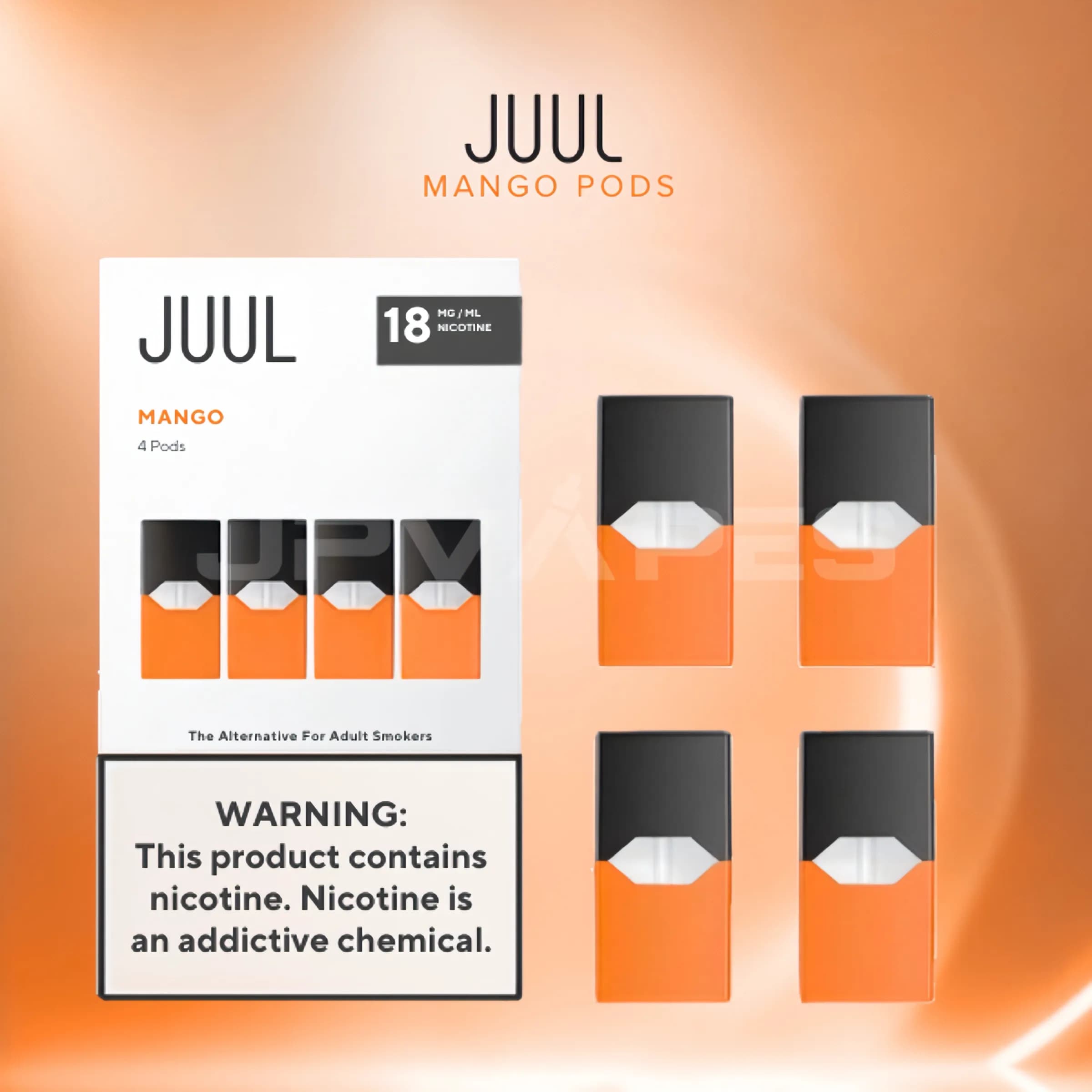 JUUL Pods マンゴー 1.8（4個入り）
