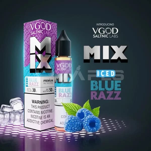 VGOD ミックスアイスブルーラズ ソルトニック 30mL リキッド – 50mg | 25mg