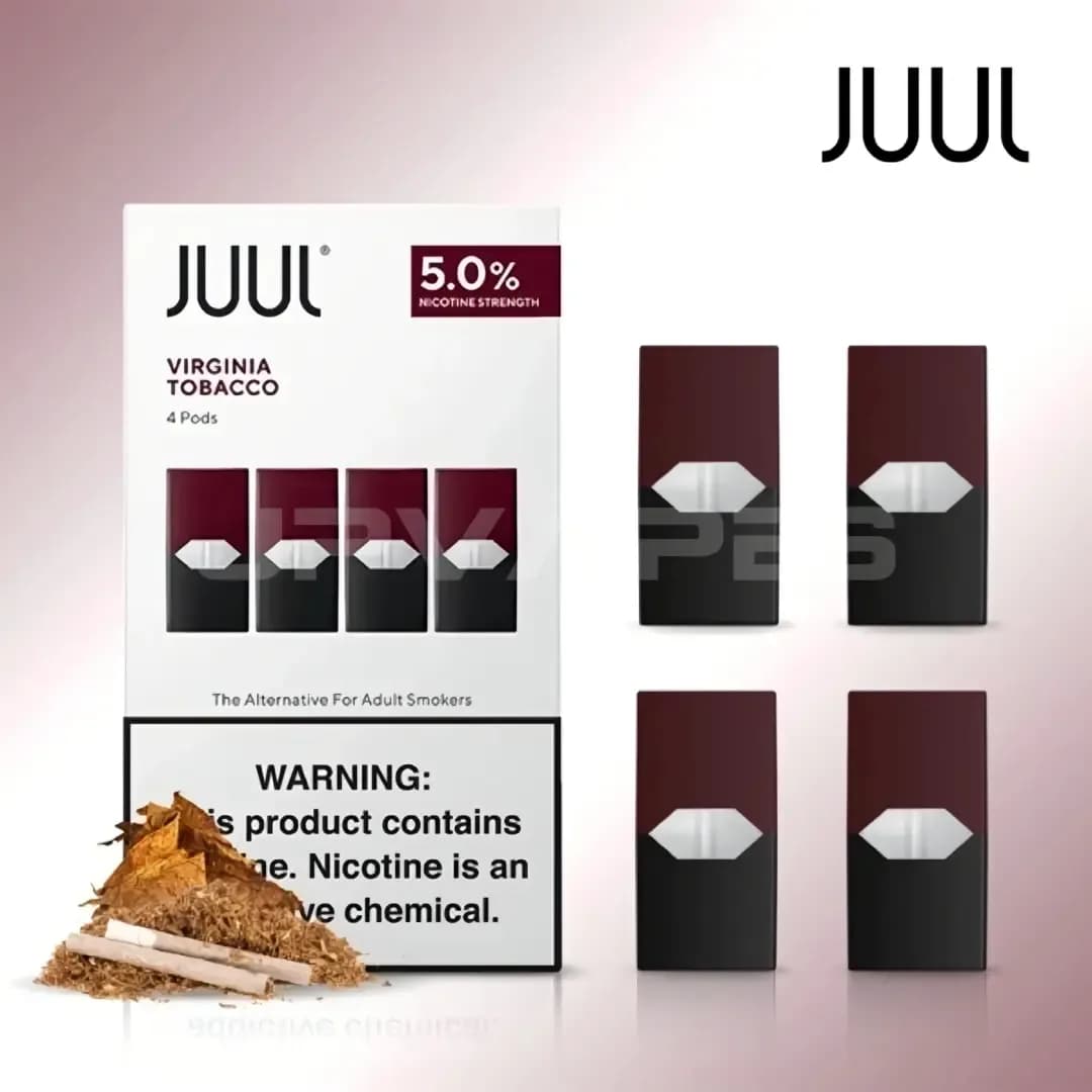 JUUL Pods バージニアタバコ 5（4個入り100パック）