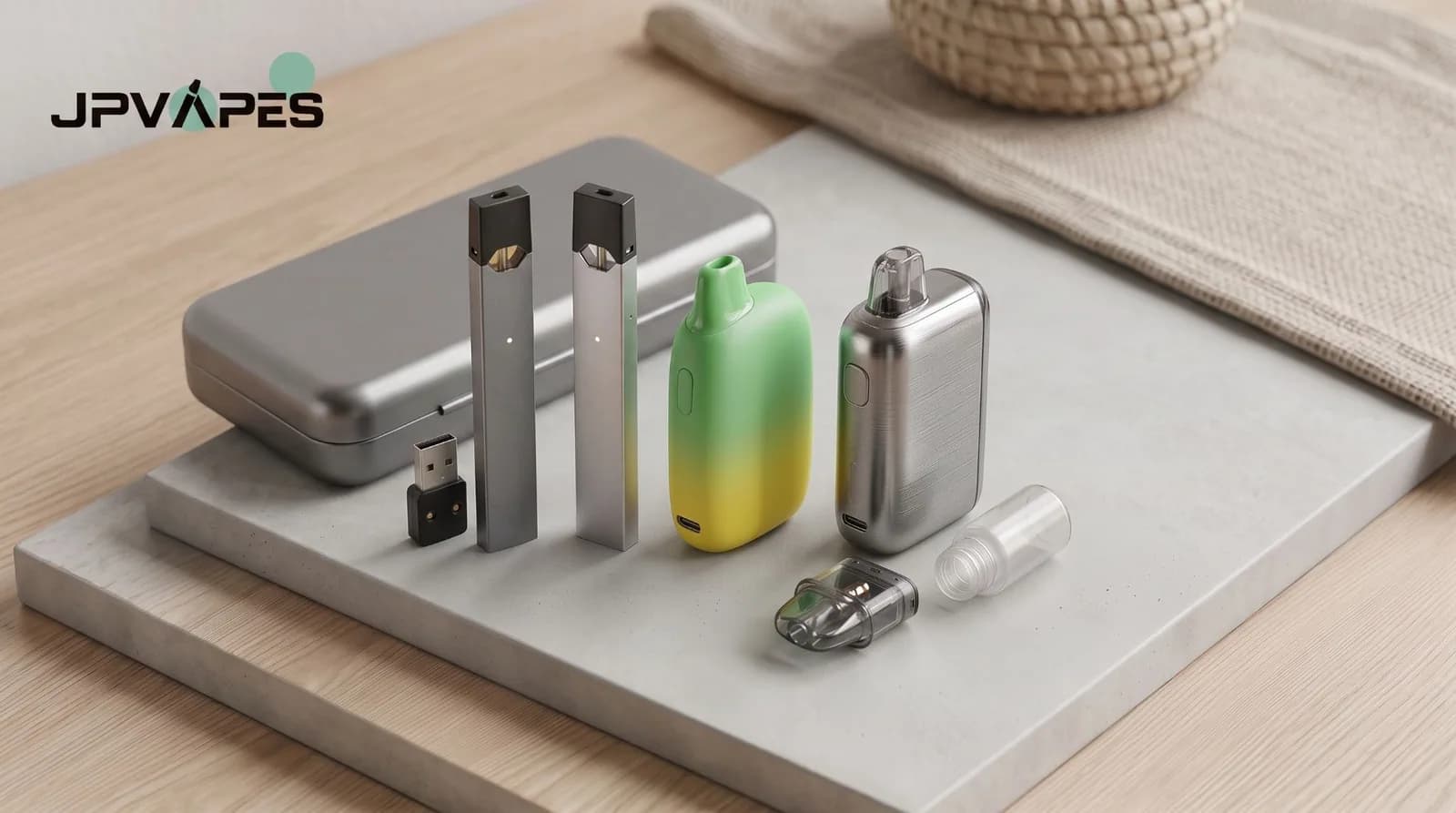 JUUL-style device compared with modern refillable pod systems